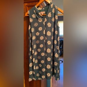 Philosophy green floral shift dress